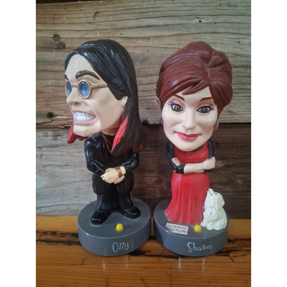 2002 Joks Ozzy Osbourne Sharon Bobble Head Talking Bobber Tested Working